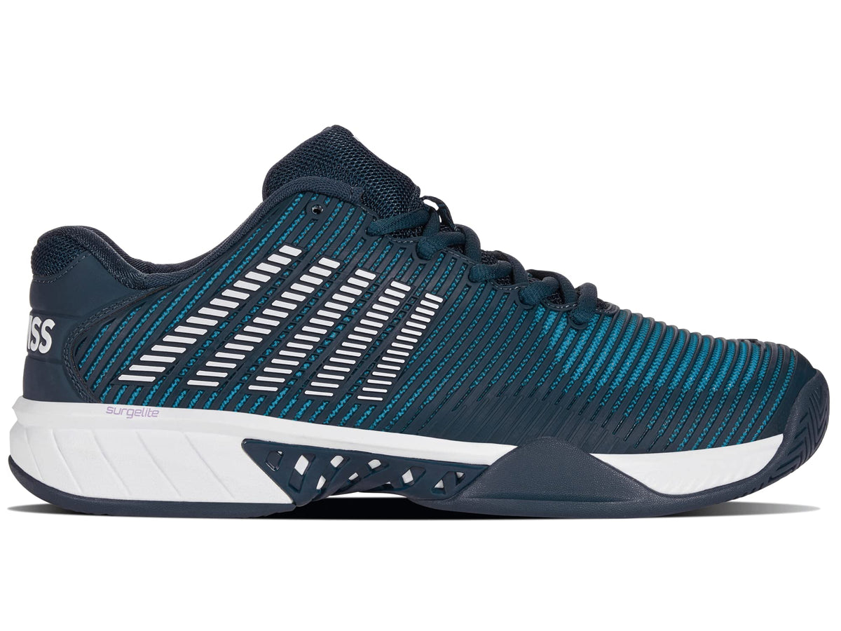 K-Swiss Men's Hypercourt Express 2 Tennis Shoe, Reflecting Pond/Biscay Bay/White, 11 W