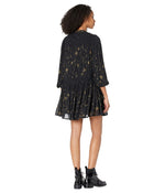 AllSaints Isobella Selene Embroidered Dress Black 2