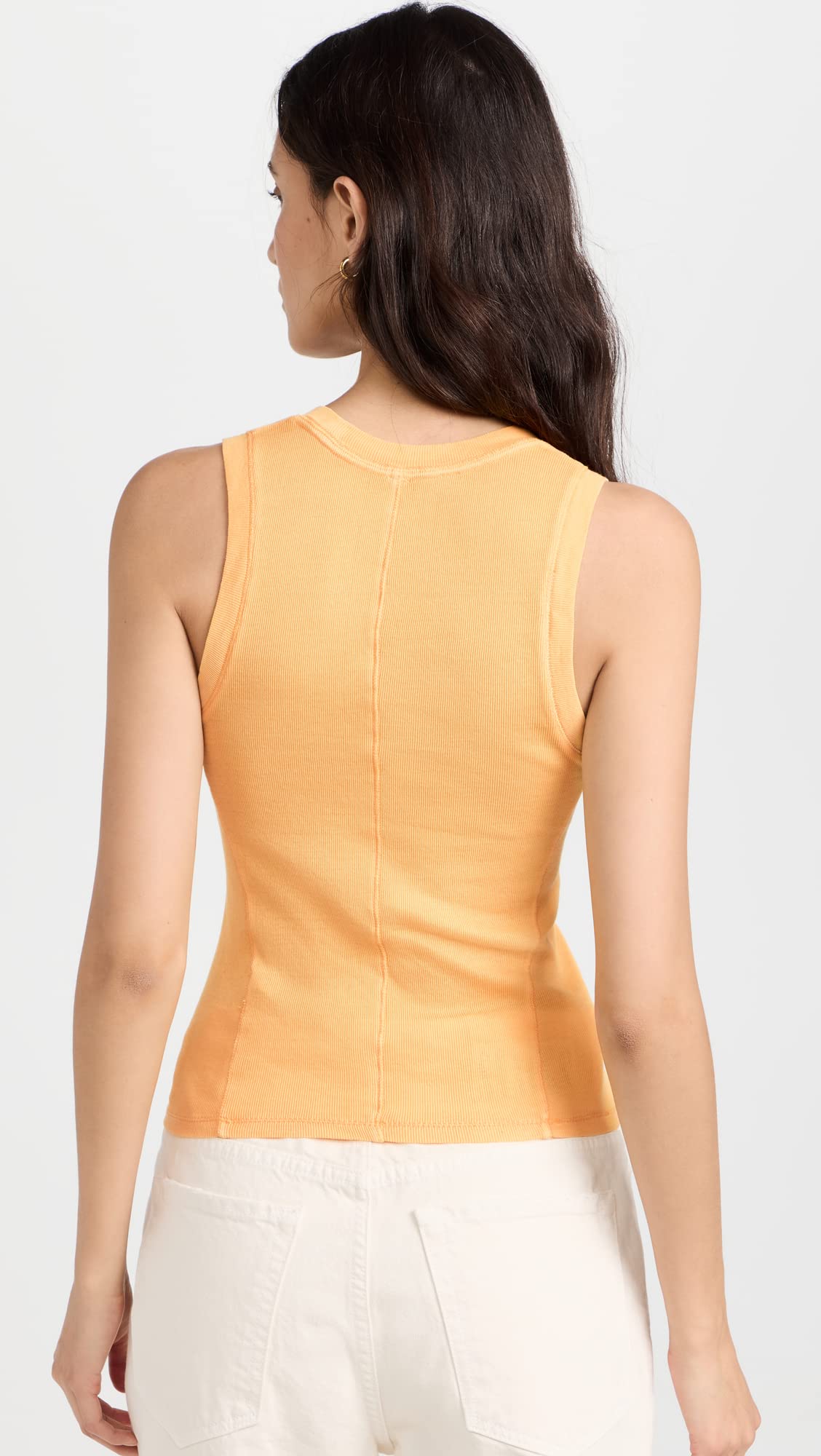 Free People Women's U Neck Tank, Sun, L