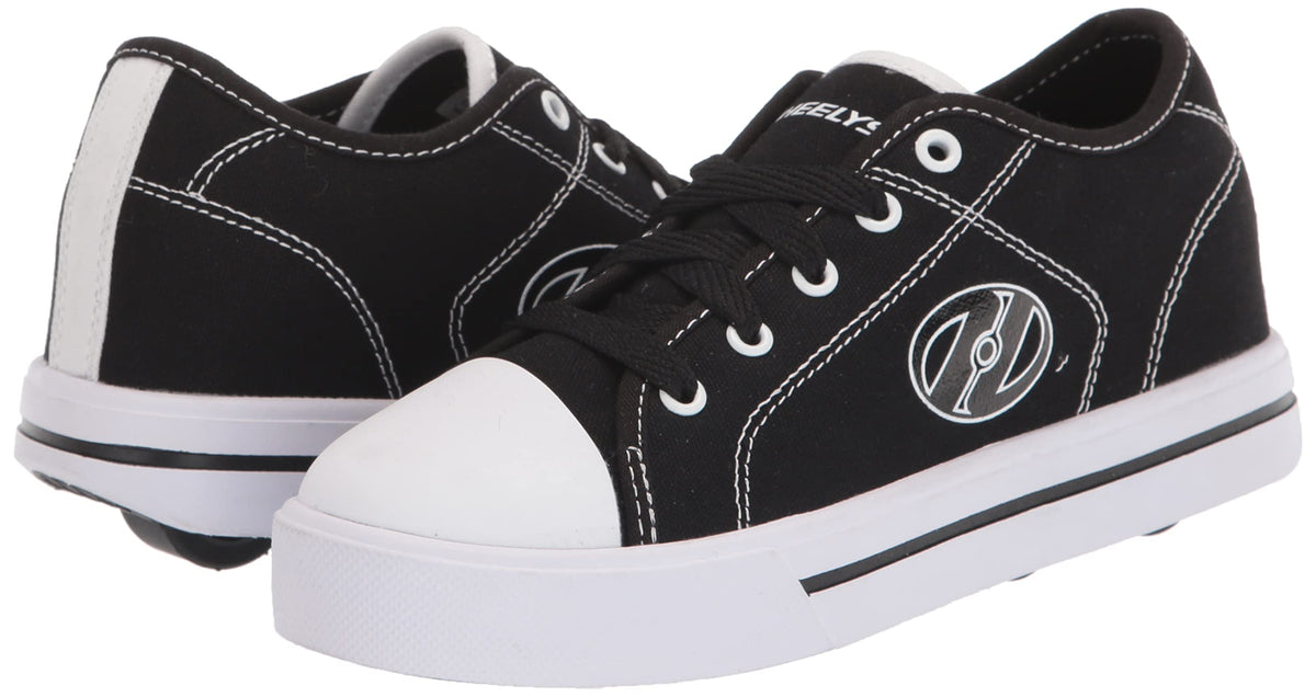 HEELYS Classic X2 (Little Kid/Big Kid/Adult) Black/White 3 Little Kid M