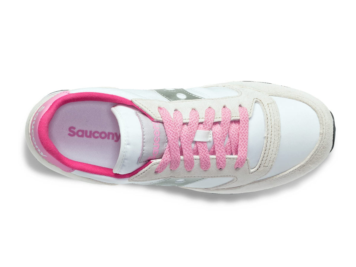 Saucony Jazz Triple Wht/Gray/Pink 6 B (M)