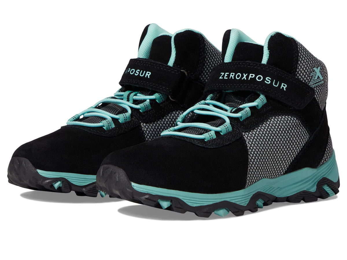 ZeroXposur Portland Hiker (Little Kid/Big Kid) Black/Mint 12 Little Kid M