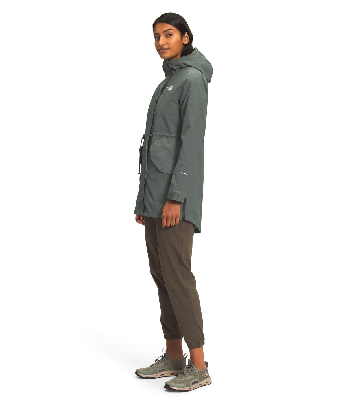 THE NORTH FACE Women's Metroview Trench, Agave Green, XS