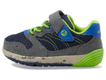 Merrell Kids' Bare Steps A83 Sneaker 7 Little Kid Navy/Green