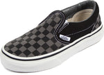 Vans Boys' Classic Slip-On (Tod/Yth) - (Checkerboard) Black/Pewter - 2 Youth