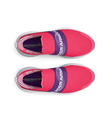 Under Armour Girl's Surge 3 Slip-On Print (Big Kid) Pink Shock/Galaxy Purple/White 4 Big Kid M
