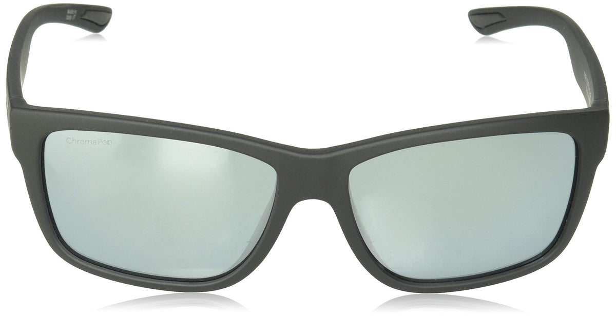 Smith Drake ChromaPop+ Polarized Sunglasses, Matte Black, Platinum Lens
