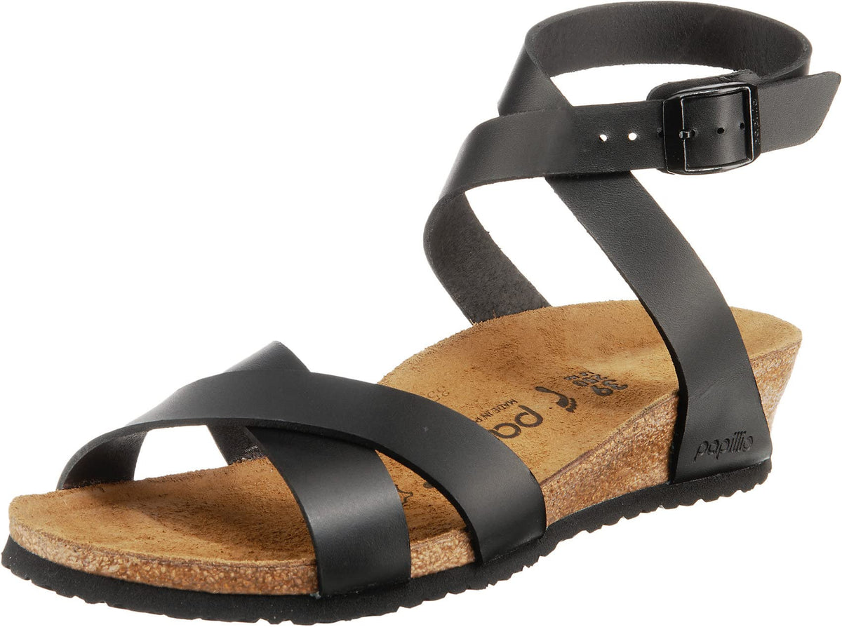 Papillio Women's Lola Ankle Strap Sandals, Black Noir Noir, 9.5