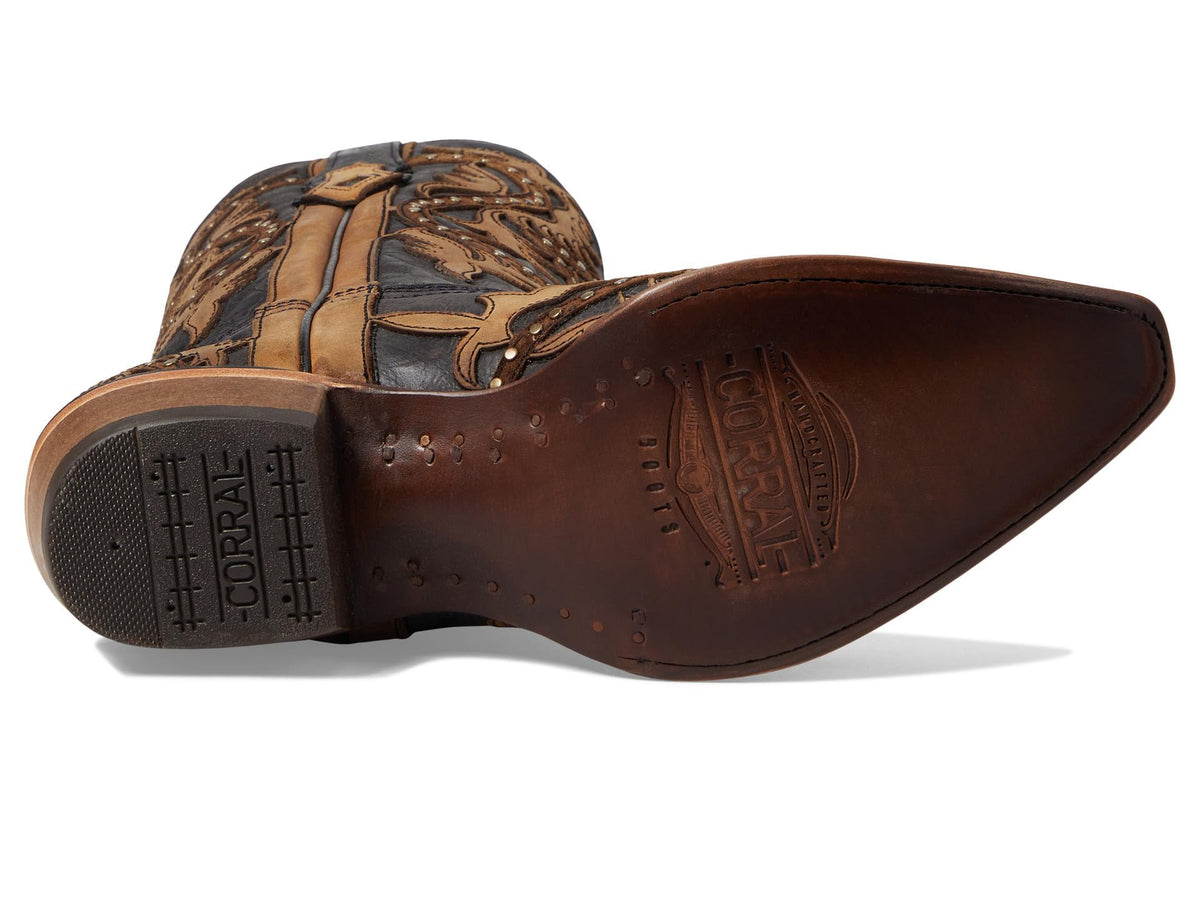 Corral Boots C3989 Black/Honey 9 D (M)