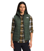 THE NORTH FACE Women's Mossbud Insulated Reversible Vest, Thyme, XX-Large