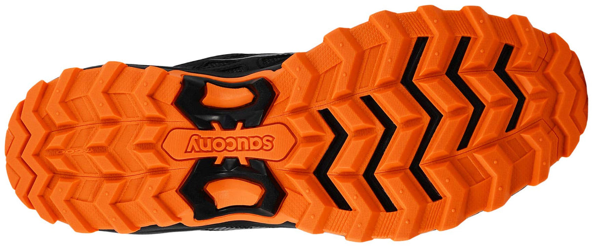 Saucony Men's Excursion Tr11 Black/Grey/Orange Running Shoe 10.5 M US