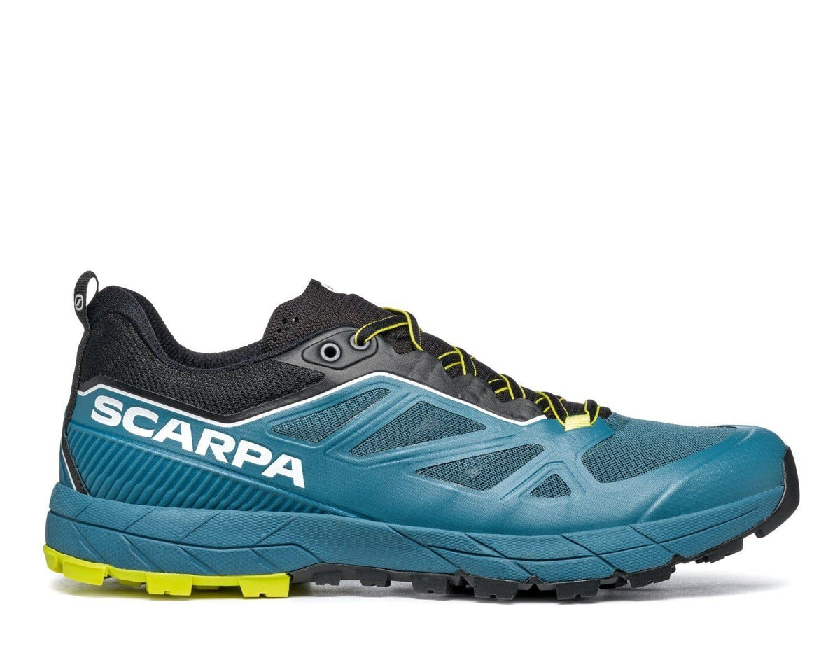SCARPA Men's Rapid Hiking and Approach Shoes - Blue/Acid Lime - 10-10.5