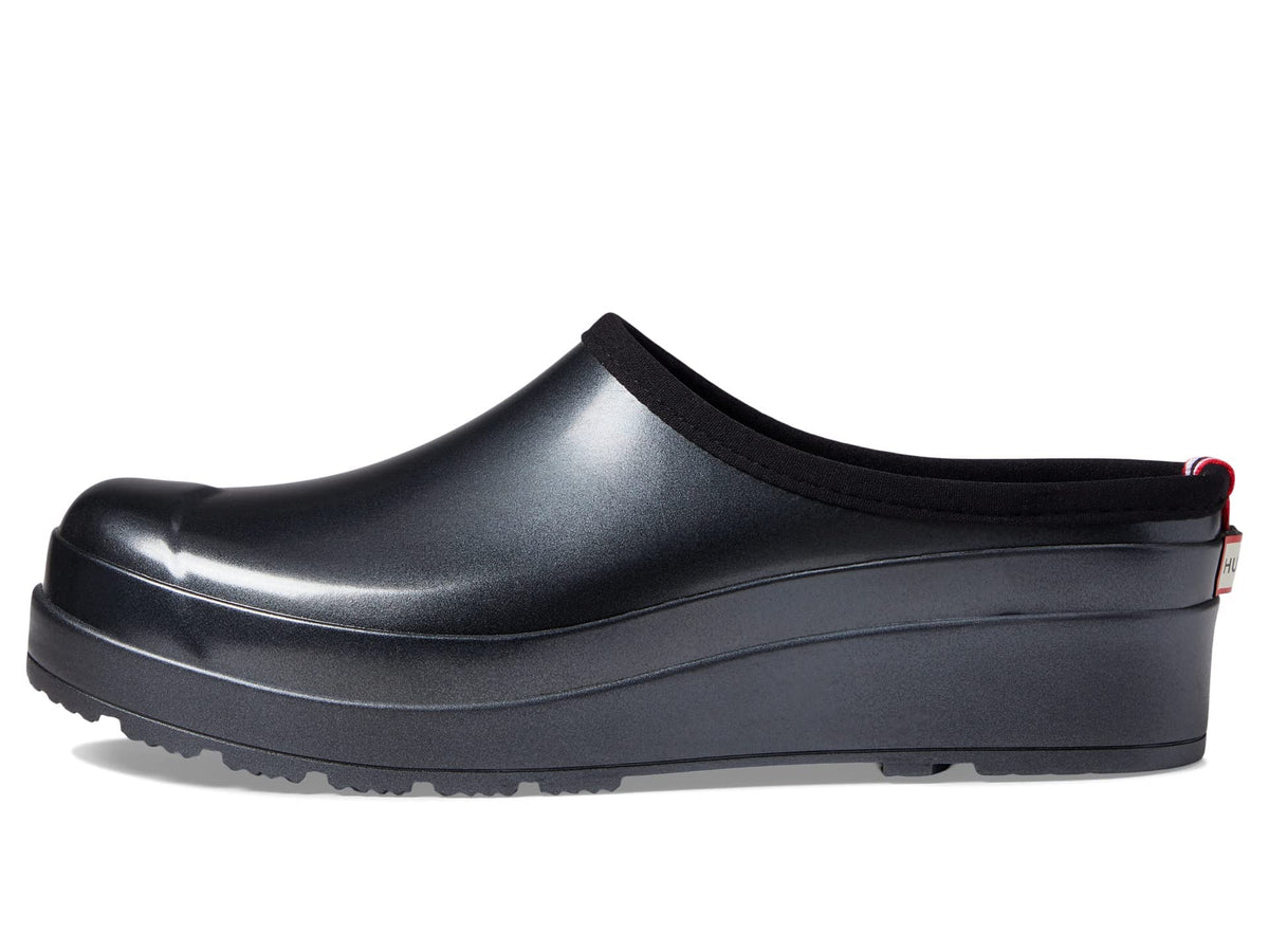 Hunter Original Play Nebula Clogs for Women Offers Man-Made Upper, Waterproof Upper, and Textured Sole and Soft Lining Black 9 M