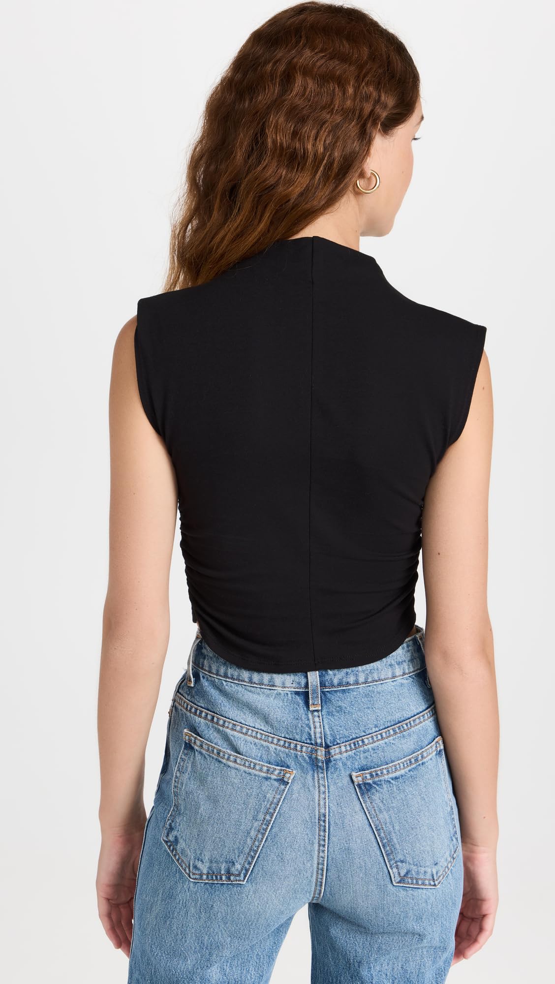 Reformation Women's Lindy Top, Black, S