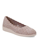 Skechers Women's Low Wedge Loafer Flat, Taupe, 7.5