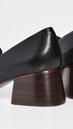 Tory Burch Women's Perrine Heel Loafers, Perfect Black, 6.5 Medium US