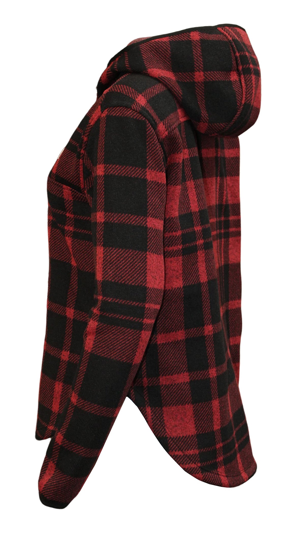 THE NORTH FACE Women's Printed Crescent Hooded Zip Pullover (Tnf Red Holiday 2 Plaid Print, Medium)