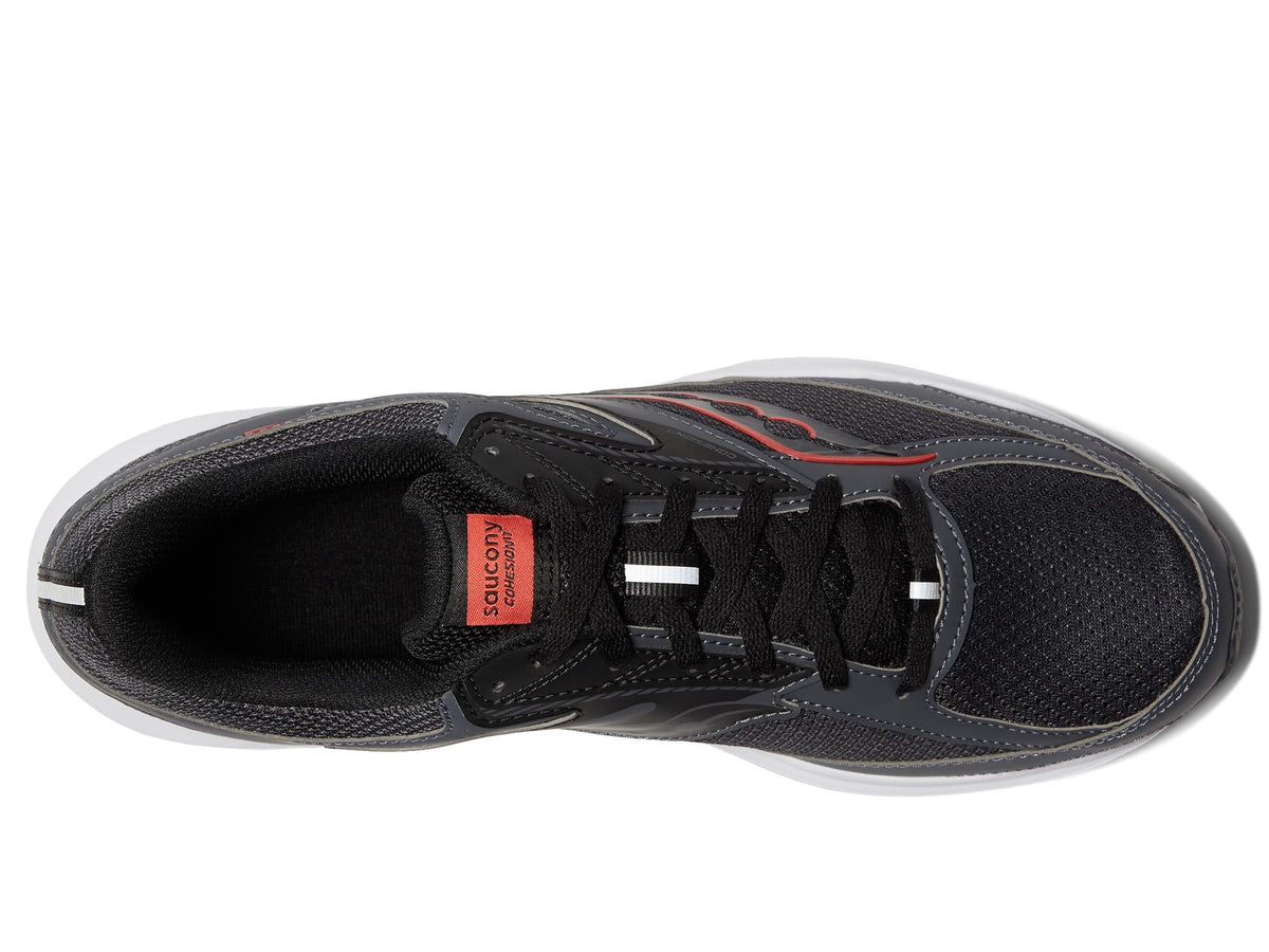 Saucony Men's Cohesion 17 Sneaker, Shadow/Black, 10 Wide