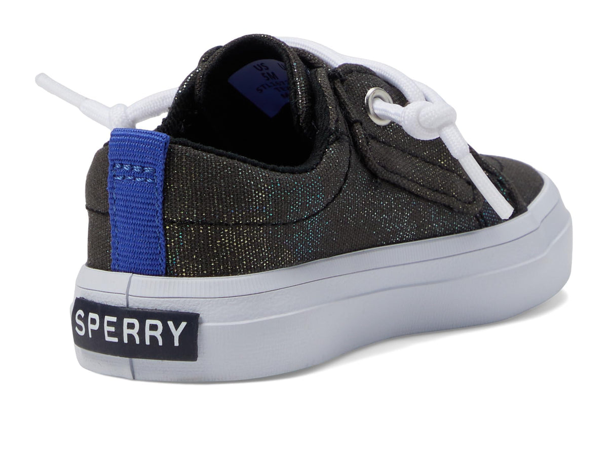Sperry Kids Footwear Crest Vibe Jr Sneaker, Black, 10 US Unisex Little Kid