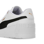 PUMA Women's Karmen Wedge Sneaker 6.5 Puma White-puma Black-gold