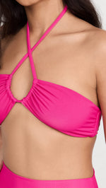 Beach Riot Women's Abby Bikini Top Large Bright Fuchsia