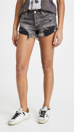 Free People Women's We The Free Loving Good Vibrations Shorts Sulphor Black 31 One Size
