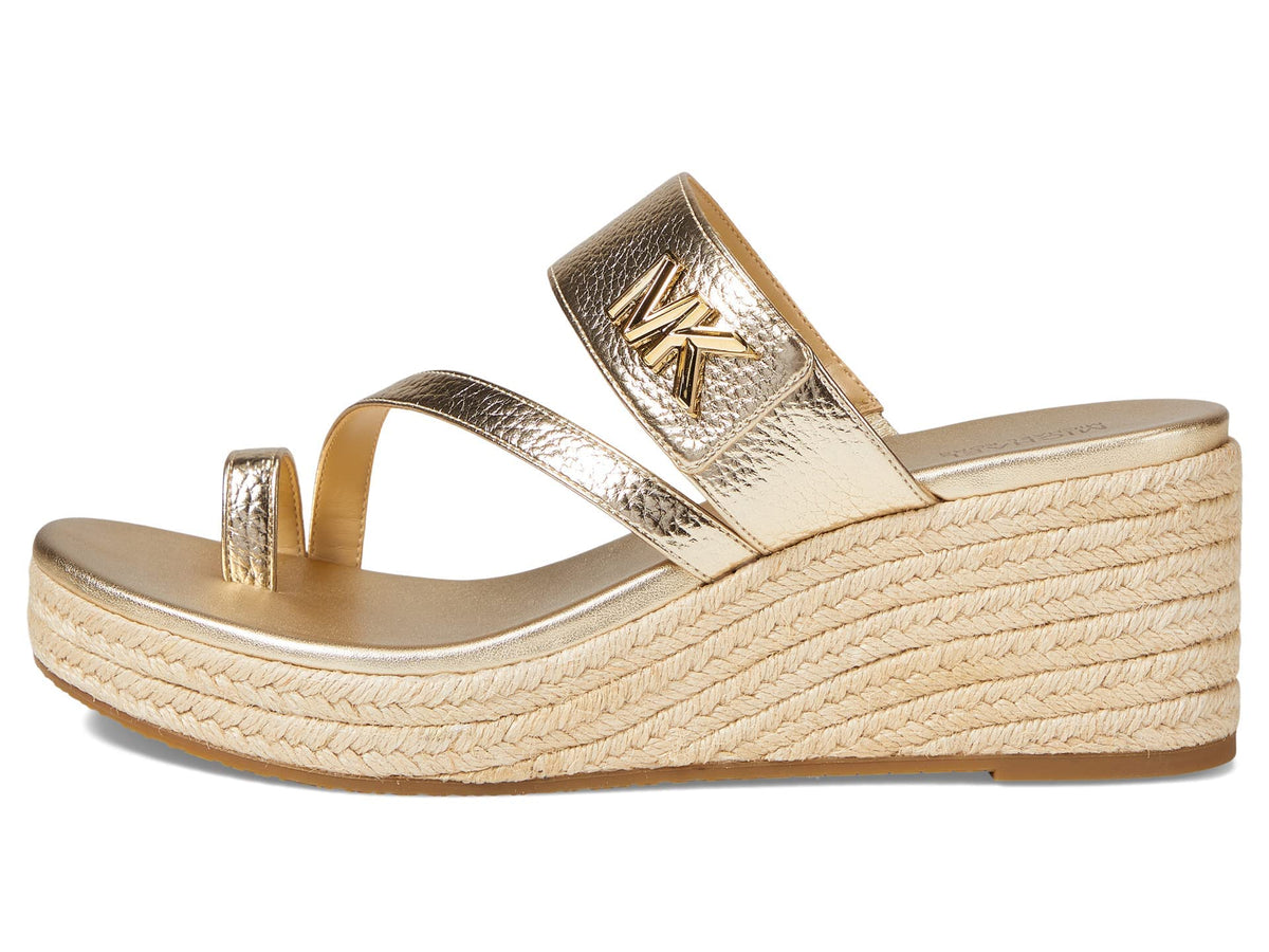 Michael Kors Jilly Mid Wedge Pale Gold 6 M