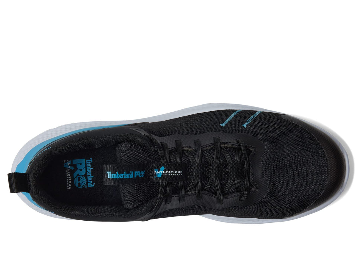 Timberland PRO® Setra Composite Safety Toe Shoes for Men – Cement Construction – Round Toe Silhouette Black/Blue 10 D - Medium