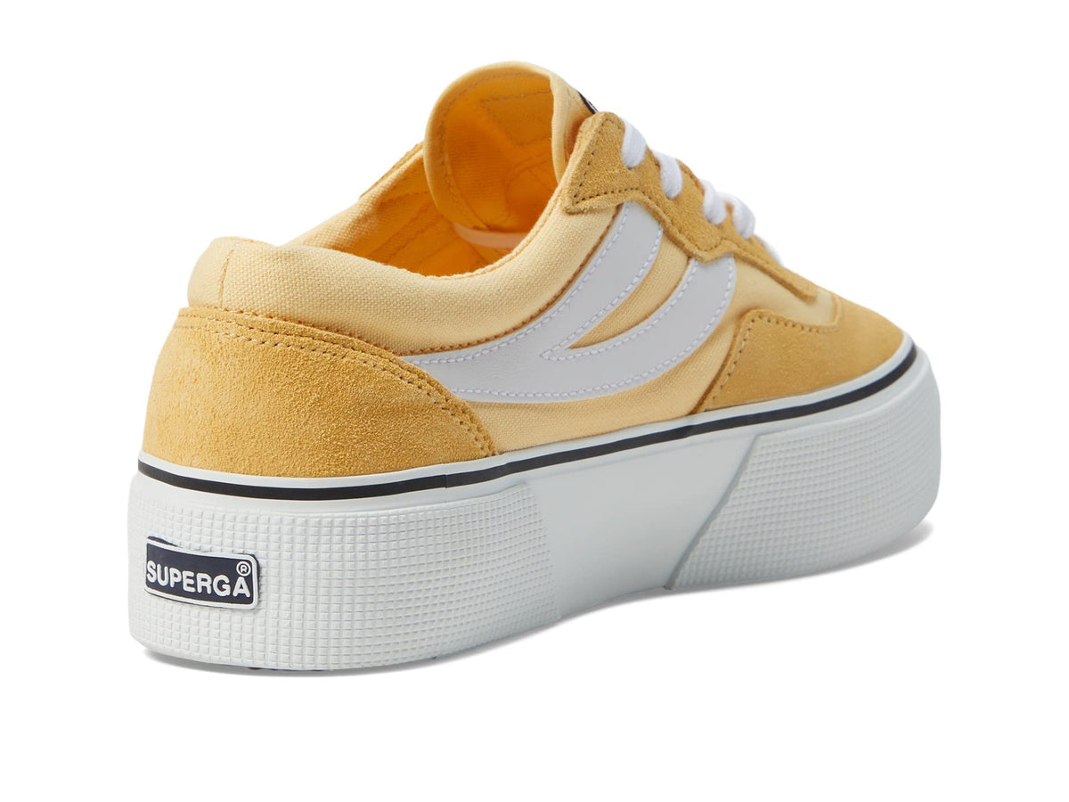 Superga 3041 Revolley Color-Block Platform Yellow Light/White EU 40 (US Women's 9) Medium