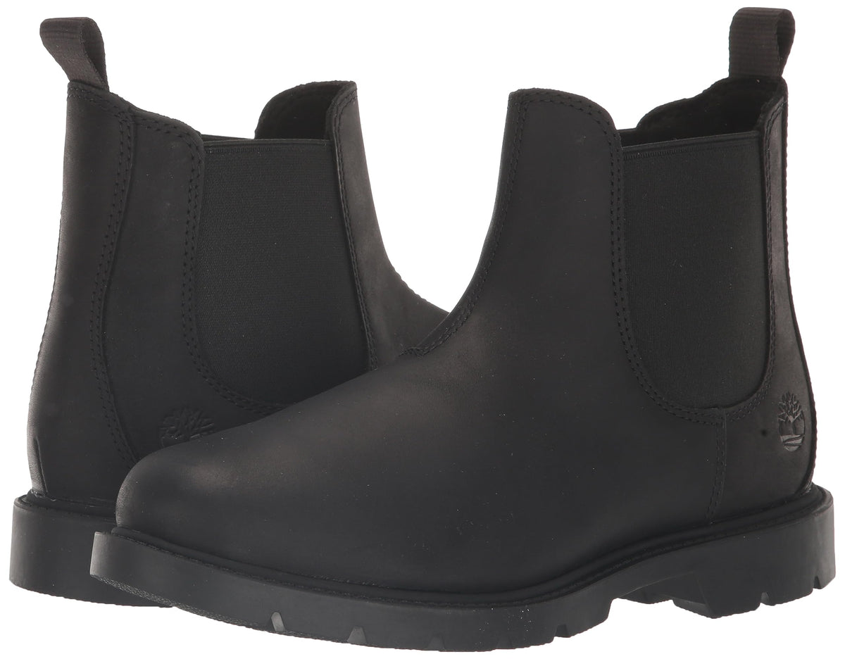 Timberland Women's Linden Woods Chelsea Boot 8 Black Full-grain