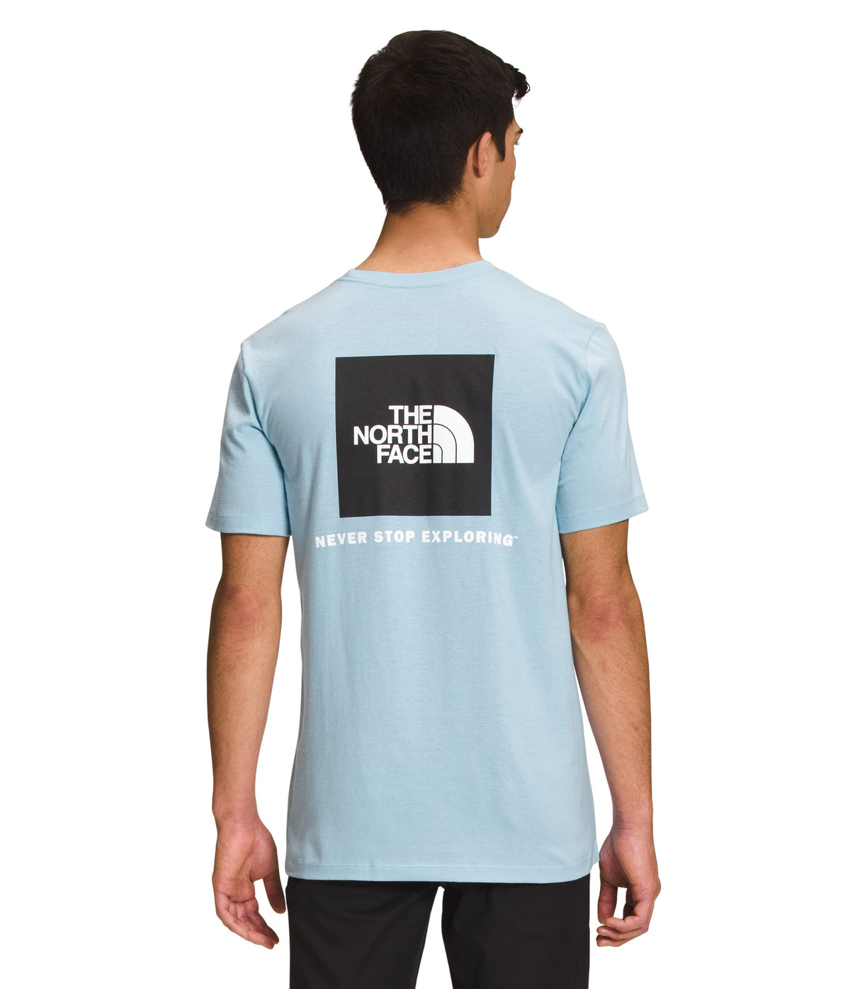THE NORTH FACE Men's Short Sleeve Box NSE Tee (Standard and Big Size), Beta Blue, Large