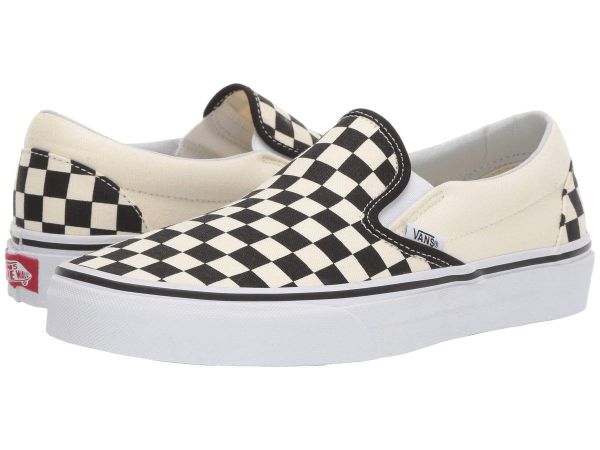 Vans Men's bass, Black White Chequered, Medium Narrow