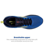 Brooks Men’s Trace 3 Neutral Running Shoe - Blue/Peacoat/Yellow - 8.5 Medium
