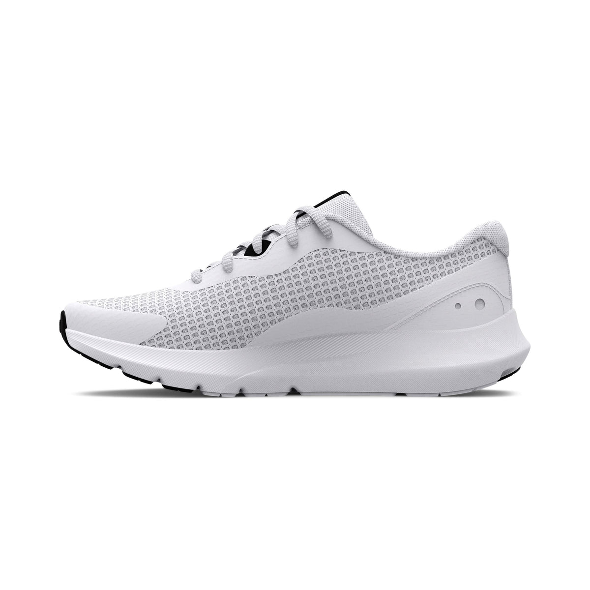 Under Armour Women's Surge 3 Running Shoe, White (100)/Black, 9