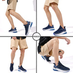 PaSick Mens Air Running Shoes Lightweight Breathable Slip Resistant Athletic Road Running Walking Gym Sneakers Dark Blue Size 8.5