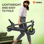 YADEA Electric Kick Scooter Adults KS3 Lite, Max Speed 15.6 MPH, 12 Miles Range, Adult Electric Scooter for Commuter, Green