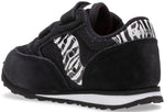 Saucony Unisex-child Baby Jazz Hook & Loop Seasonal Sneaker, Black Sparkle/Zebra, 5 M