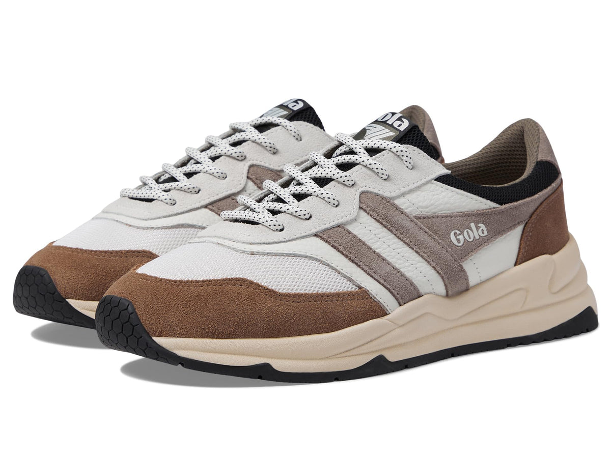 Gola Men's Titan Sneaker, Off-White/Otter/Rhino, 10.5