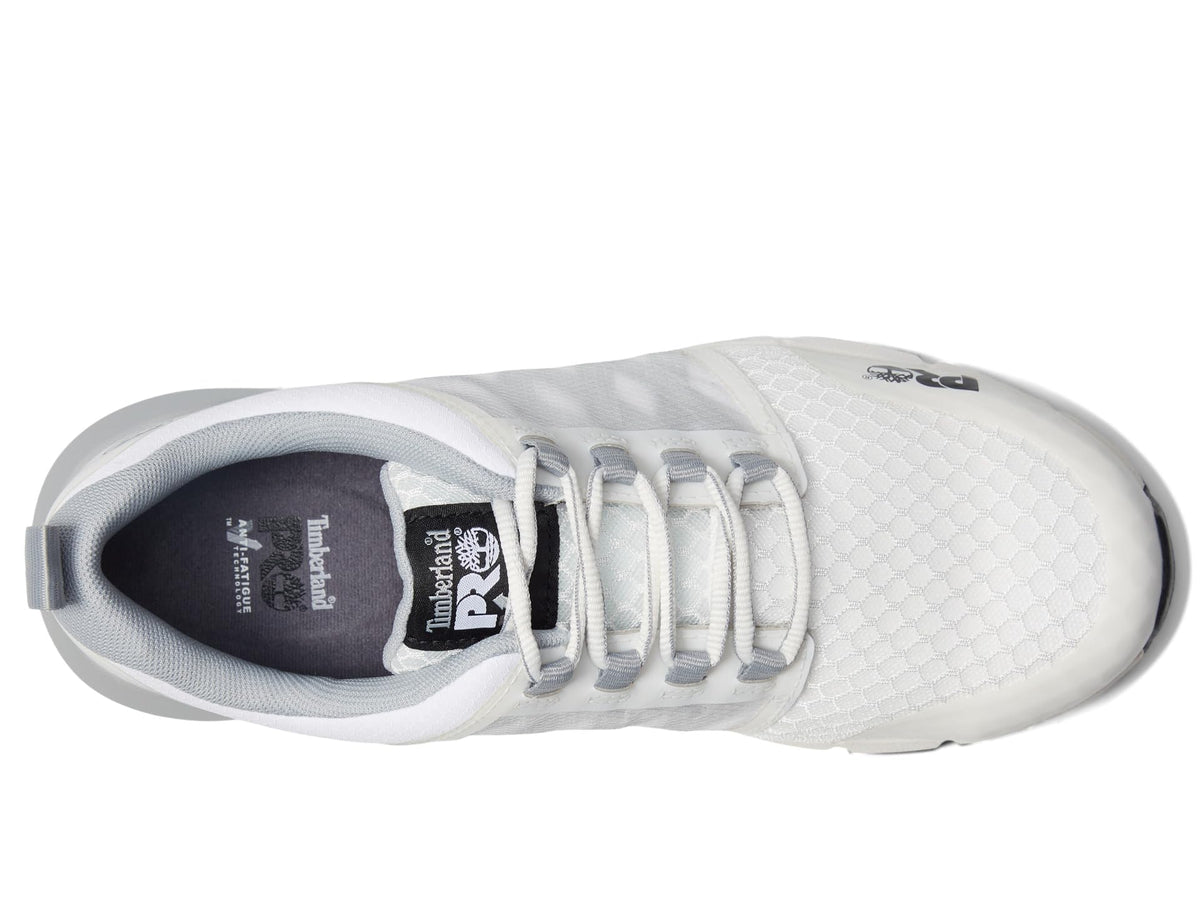 Timberland PRO® Radius Composite Safety Toe Shoes for Men – PRO Flex Technology – HoverSpring Foam White/Grey 8 E - Wide
