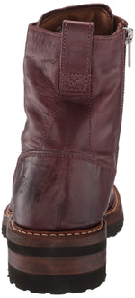 Frye Women's Ella Moto Lace Ankle Boot 7.5 Oxblood