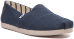 TOMS Mens Alpargata Slip On Casual Shoes - Blue - Size 12 D