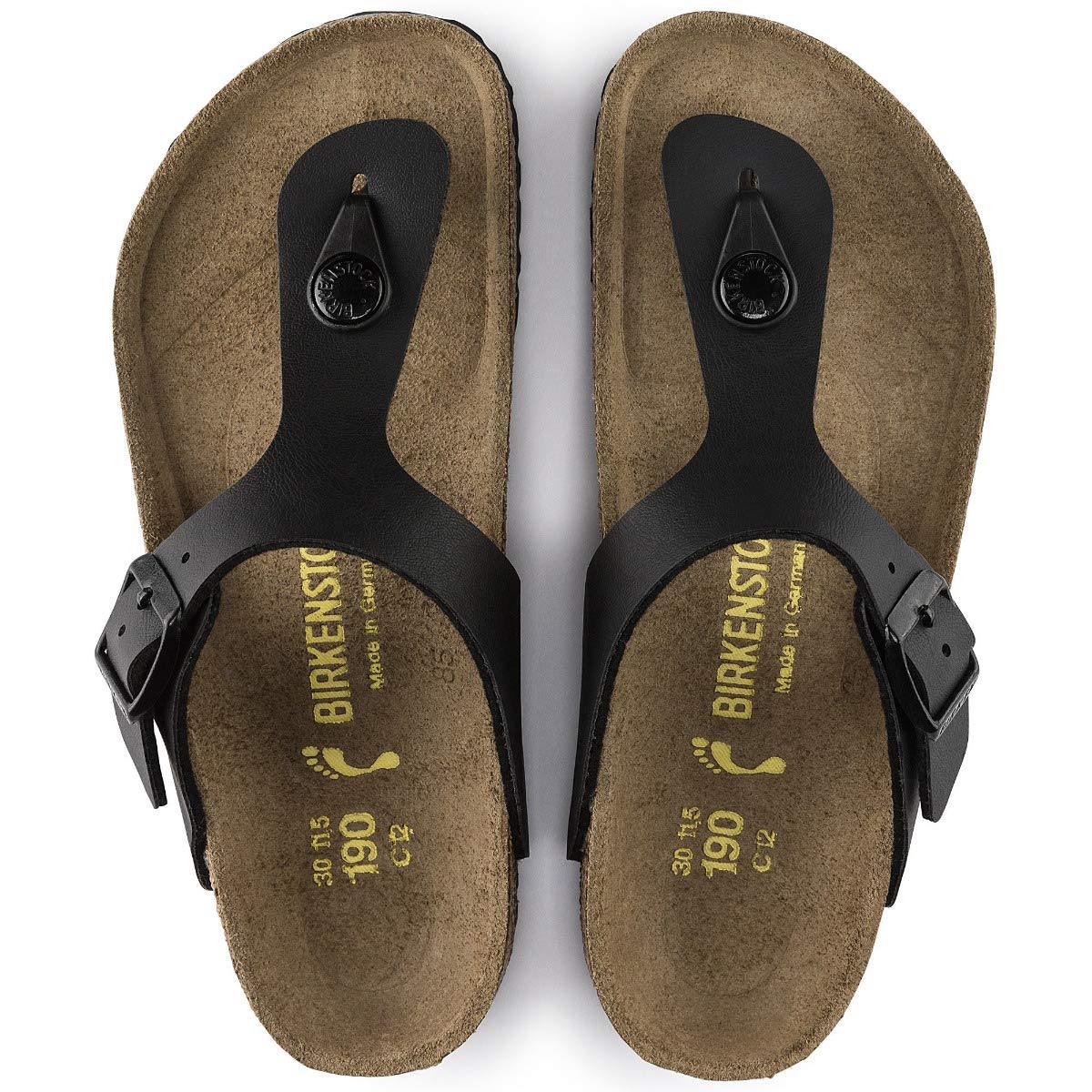 Birkenstock Thong ''Gizeh Kids'' from Birko-Flor in Black 34.0 EU W
