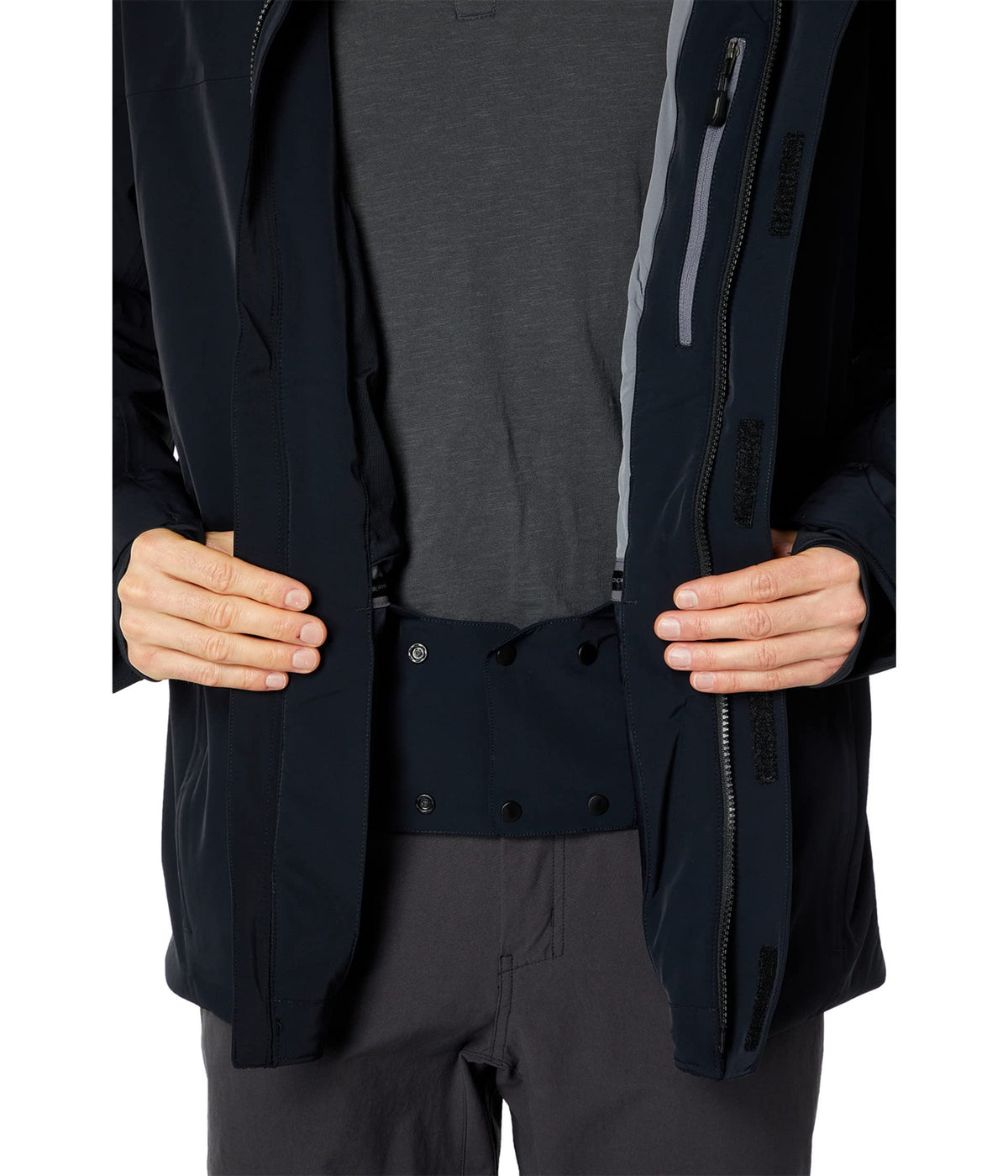 Obermeyer Sutton Jacket for Men - Zippered Front Closure With Long Sleeves and Standing Collar, Chic and Casual Jacket Black MD Regular One Size