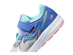 Saucony Baby Girl's Cohesion 14 A/C (Toddler) Silver/Periwinkle/Turquoise 8 Toddler W