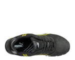 Puma Men's Amsterdam Sneaker, Black-Yellow, 8