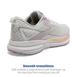 Brooks Women’s Trace 3 Neutral Running Shoe - White/Orchid/Apricot - 11.5 Medium