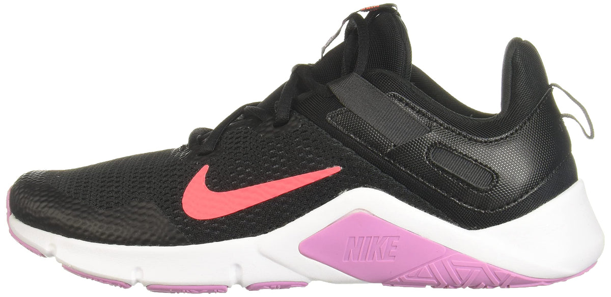 Nike Womens Legend Essential Workout Gym Running Shoes Black 8.5 Medium (B,M)