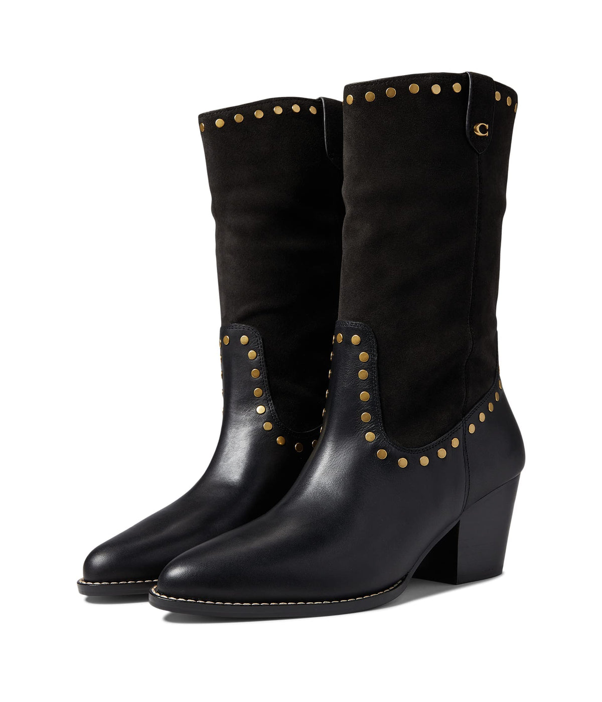 Coach Pheobe Leather Bootie Black 8 B (M)