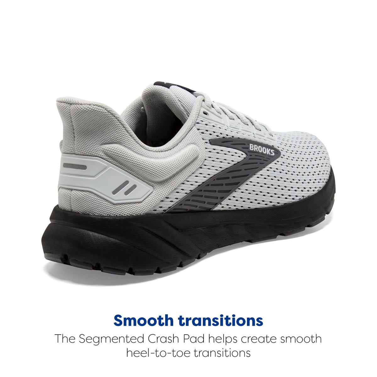 Brooks Men’s Anthem 6 Neutral Running Shoe - Grey/Blackened Pearl/Grey - 13 Medium