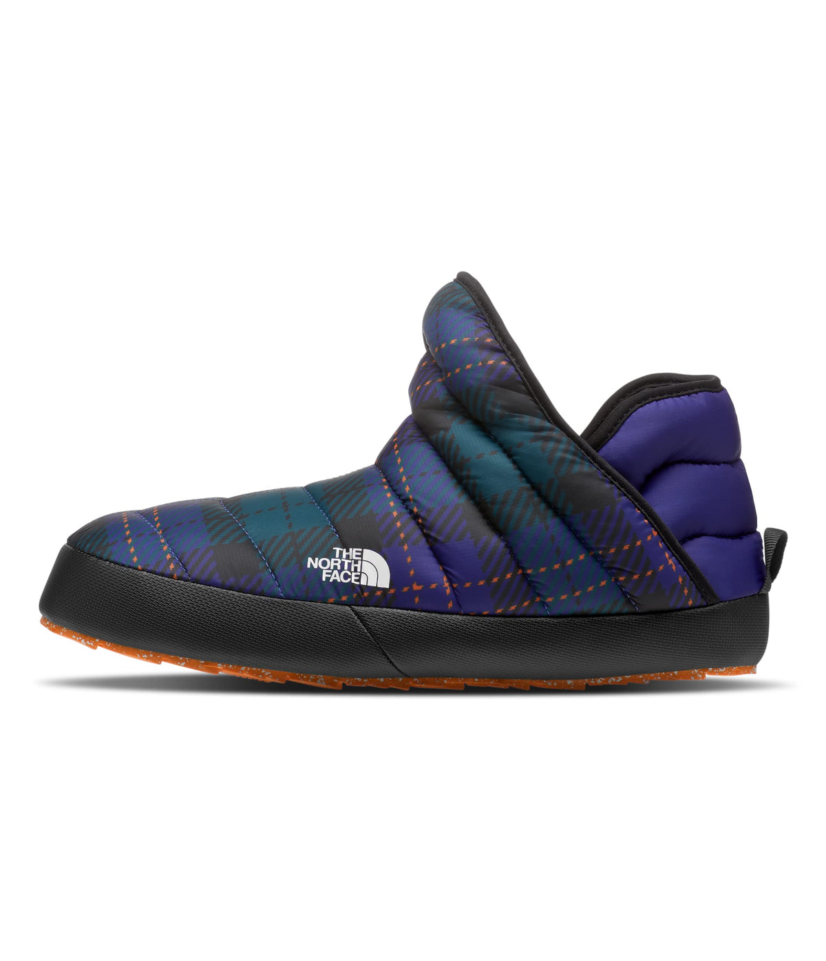 THE NORTH FACE Thermoball Traction Bootie Mens Slippers Ponderosa Green Medium Icon Plaid Print/Lapis Blue 11